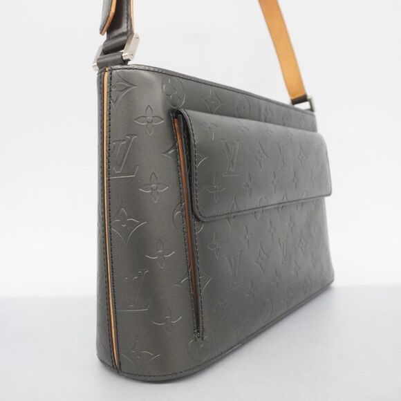 Louis Vuitton Shoulder Bag Monogram Matte Alston M55122 Noir Black Women - Picture 2 of 10